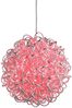 RGB LED Hängeleuchte, Kugelgeflecht, Farbwechsel, D 28 cm Bild 5