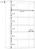 FORTE Boots Schuhschrank, Holzwerkstoff, Beige/Braun/Weiß, 68,9 x 120,4 x 34,1 cm Bild 5