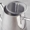 English Home Caydanlik-Teekanne New Aden Teekanne aus Stahl (Caydanlık) 0,75-1,75 l Silber, 2.5 l, (0.75 L + 1.75 L, 2-St, 2-teilig (Unterkessel + Teekanne), 2-teiliges Edelstahl-Çaydanlık-Set, Silver, alle Herdarten Bild 2