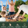 Tischkicker Platzsparender Fußballtisch mit Robustem Griff 33 x 36 x 109 cm Natur Bild 1