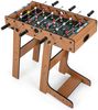 Tischkicker Platzsparender Fußballtisch mit Robustem Griff 33 x 36 x 109 cm Natur Bild 2