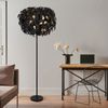 RGB LED Stehlampe, dimmbar, Metall, schwarz gold, H 180 cm Bild 5