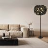 RGB LED Stehlampe, dimmbar, Metall, schwarz gold, H 180 cm Bild 3