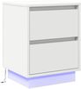 vidaXL Nachttisch mit Schubladen Weiß 39 x 34,5 x 50 cm Holzwerkstoff 869610 Bild 5