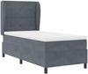 vidaXL Boxspringbett mit Matratze Dunkelgrau 200 x 90 cm Samt 3340911 Bild 5