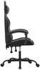vidaXL Gaming-Stuhl Schwarz und Grau Kunstleder [3143822] Bild 4