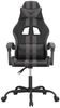 vidaXL Gaming-Stuhl Schwarz und Grau Kunstleder [3143822] Bild 3