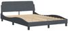 vidaXL Bettgestell ohne Matratze "Hanko" Dunkelgrau 140x190 cm Samt 3207844 Bild 4