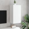 vidaXL TV-Wandschrank mit LED-Leuchten Weiß 40,5x35x80 cm 837260 Bild 4