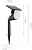 Philips LED Solar-Strahler Jivix schwarz 32,2 x 10,5 cm mit Erdspieß Bild 4