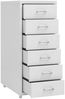 vidaXL Aktenschrank mit Rollen Grau 28x41x69 cm Metall 335917 Bild 5