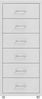 vidaXL Aktenschrank mit Rollen Grau 28x41x69 cm Metall 335917 Bild 2