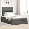 vidaXL Ottoman-Bett mit Matratze & LEDs Dunkelgrau 120x190 cm Stoff 3314073 Bild 4