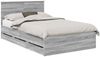 vidaXL Bettrahmen Graues Sonoma 120 x 190 cm Ingenieurs Holz 3408003 Bild 2