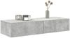 vidaXL Wandregal mit Schubladen Betongrau 100x36x19 cm Holzwerkstoff 859989 Bild 3
