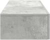 vidaXL Wandregal mit Schubladen Betongrau 100x36x19 cm Holzwerkstoff 859989 Bild 5
