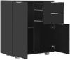 vidaXL Sideboard Hochglanz-Schwarz 71x35x80 cm Holzwerkstoff 283716 Bild 4
