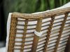 Gartensessel Covelo von Brafab aus Rattan und Aluminium, modern skandinavisch, natur mit weißem Kissen Bild 2