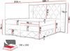 Boxspringbett Fazzle Lux, Orange, 180x200 cm Bild 4