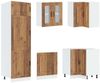 vidaXL 14-tlg. Küchenschrank-Set Kalmar Altholz-Optik Holzwerkstoff 3314979 Bild 5