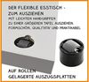 Esstisch >Monterrey< (ausziehbar bis 176cm) in Graphit - 120/176x78x80cm (BxHxT) Bild 2