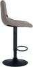 Barhocker 2er Set DUBAI - Grau, Stoff, Schwarz Barhocker mit Lehne Barstuhl Tresenhocker Tresenstuhl Kneipenhocker Kneipenstuhl Bild 5