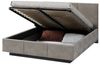 FDM Polsterbett 90x200, 120x200, 140x200, 160x200, 180x200cm Stauraumbett Bettgestell (MADE IN EU - mit hochwertigem Velours Bezug Trinity, Bettrahmen, Bett, Optional mit Matratze bestellbar, mit großen gepolsterten Kopfteil, mit Bettkasten zum aufklap... Bild 4