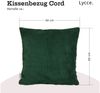 Lycce Dekokissen Kissenbezug 2er Set CORD Stoff (50 x 50 cm) - made in EU Bild 3