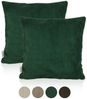 Lycce Dekokissen Kissenbezug 2er Set CORD Stoff (50 x 50 cm) - made in EU Bild 2