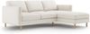 Micadoni Ecksofa Eden Groß 3-Sitzer Rechts Samt Beige Bild 2