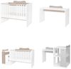 Lorelli Babybett Multi, Jugendbett, Schreibtisch, Wickeltisch, mehrfach umbaubar hellbraun Bild 4