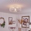 hofstein Deckenleuchte »Pieris« runde Deckenlampe aus Metall in Weiß, ohne Leuchtmittel, Retro-Leuchte mit Lichteffekt durch Gitter-Optik, Ø40cm, E27 Bild 5