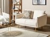 2-Sitzer Sofa beige mit goldenen Beinen MAURA Bild 3