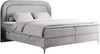 Boxspringbett, Schlafzimmerbett, Bettkasten - EIRA -180 x 200 cm - Hellgrau Velvet - H3 Bild 4