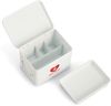 ZELLER 19244 Medizinbox FIRST AID KIT Metall weiß - 22 x 16 x 16 cm / Arzneimittelaufbewahrung Bild 3