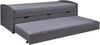 Funktionsbett >Lena< (BxHxT: 205x63x98 cm) in Grau aus Holz - 205x63x98 (BxHxT) Bild 3