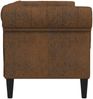 vidaXL Sofa Braun 182,5 x 74,5 x 74,5 cm Polyester 42013009 Bild 5