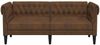 vidaXL Sofa Braun 182,5 x 74,5 x 74,5 cm Polyester 42013009 Bild 4