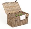 LebensWohnArt Truhe Rattan Truhe RESSY Grey ca. L80cm Couchtisch Bild 2