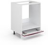 Herdumbauschrank Fame-Line Bordeaux Hochglanz 60 cm ohne Arbeitsplatte Vicco Bild 4