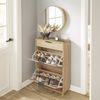 SoBuy FSR212-N Schuhschrank, , Melamin, Helle Eiche, 60 x 95 x 24 cm Bild 4