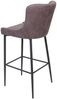 2er-Set Barhocker HWC-H79, Barstuhl Tresenhocker, Vintage Metall Fußablage ~ Stoff/Textil dunkelgrau Bild 3