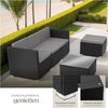 tectake Loungeset Rattan Lounge, (Set, 5-tlg), für 3 bis 4 Personen Bild 3