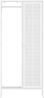 Kleiderschrank Puumala 180x80x45 cm Metall Weiß [en. casa] Bild 5