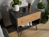 2er Set Nachttisch Dion 50cm SoftClose stehend Grafit & Eiche Front : Oak Gold / Grafit Bild 3