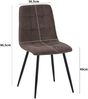 Albatros Esszimmerstühle 4er Set BORA Braun - Komfortabler Polsterstuhl für Modernes und Stilvolles Design am Esstisch - Küchenstuhl oder Stuhl Esszimmer mit hoher Belastbarkeit bis 110kg Bild 5