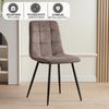 Albatros Esszimmerstühle 4er Set BORA Braun - Komfortabler Polsterstuhl für Modernes und Stilvolles Design am Esstisch - Küchenstuhl oder Stuhl Esszimmer mit hoher Belastbarkeit bis 110kg Bild 3