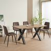 Albatros Esszimmerstühle 4er Set BORA Braun - Komfortabler Polsterstuhl für Modernes und Stilvolles Design am Esstisch - Küchenstuhl oder Stuhl Esszimmer mit hoher Belastbarkeit bis 110kg Bild 4