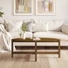 vidaXL Couchtisch Honigbraun 118x63x45 cm Massivholz Kiefer 822320 Bild 3