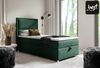 Best for Home Boxspringbett K11 SINGLE mit Bettkasten (Grun 90x200) Bild 2